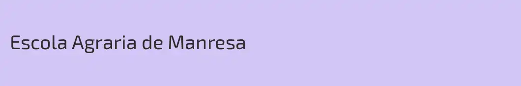 Escola Agraria de Manresa